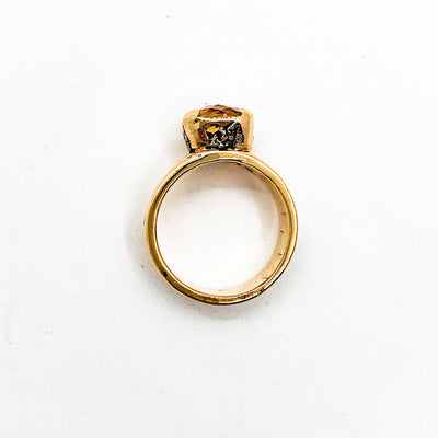 14k Gold Ring Citrine