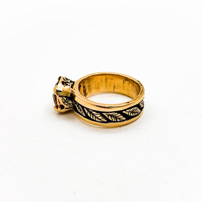 14k Gold Ring Citrine