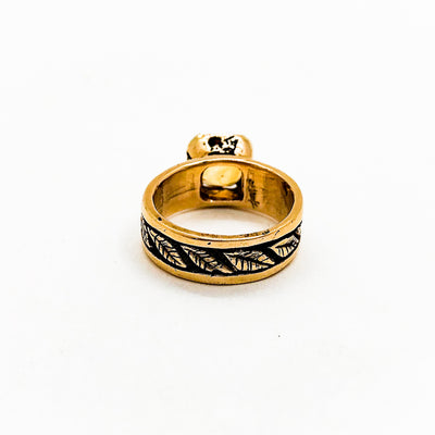 14k Gold Ring Citrine