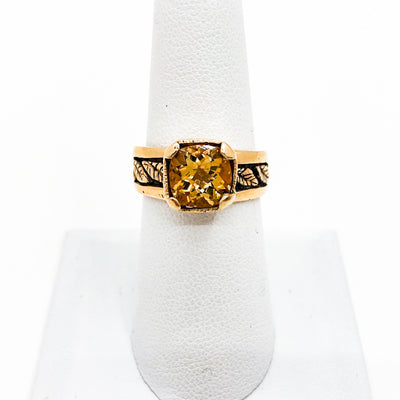 14k Gold Ring Citrine