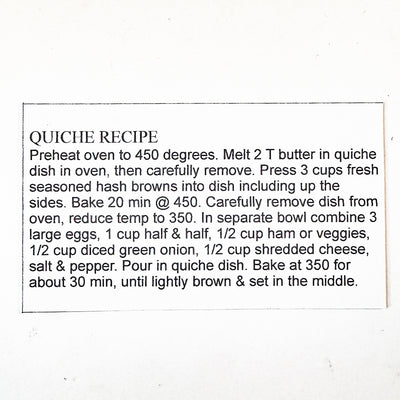 Quiche Dish