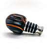 Orange  & Black Acrylic & Stainless Steel Bottle Stopper