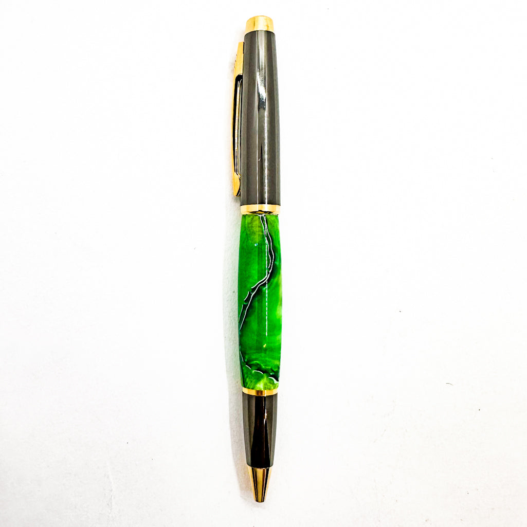 Green Acrylic Twist Pen