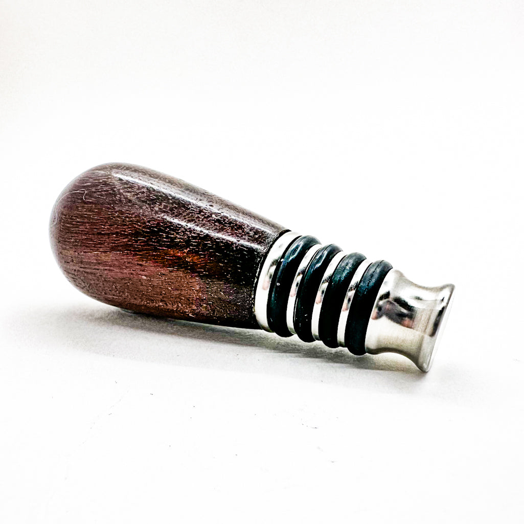 Wood &  Stainless Steel Bottle Stopper