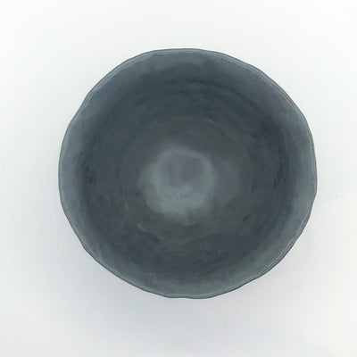 over top view of Charcoal Flared Rim Bowl by Nona Kelhofer