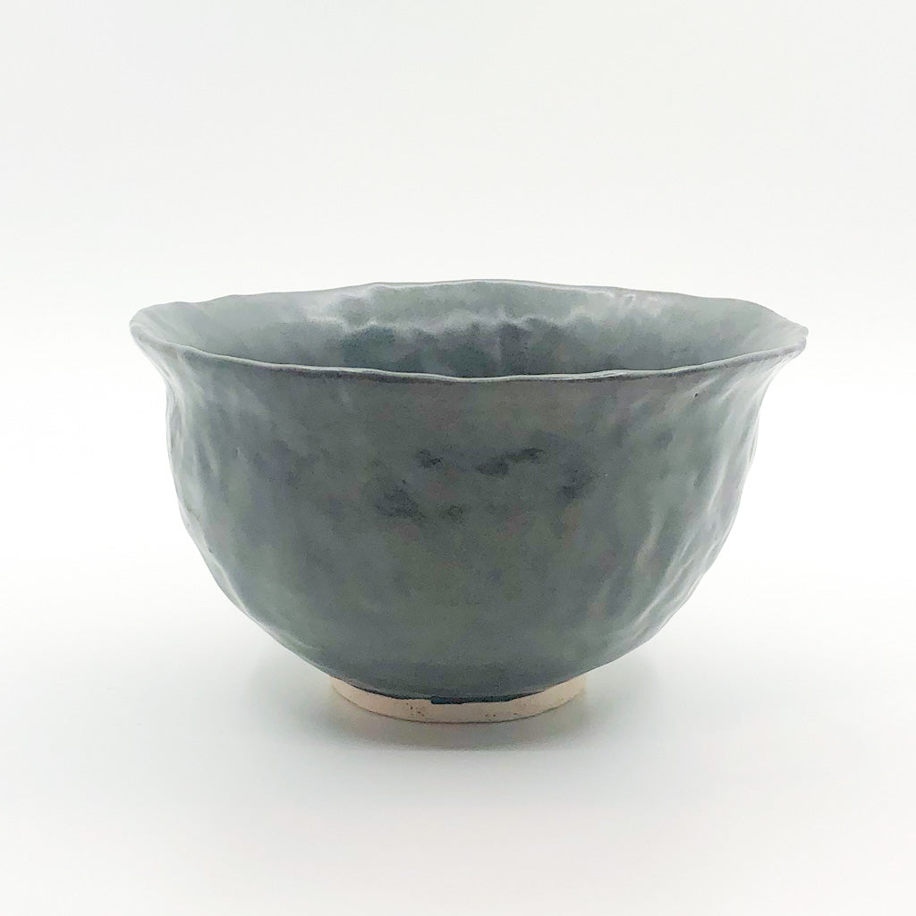side view of Charcoal Flared Rim Bowl by Nona Kelhofer