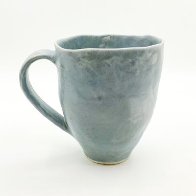 side view of Indigo Enormous Mug by Nona Kelhofer