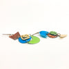 Green, Blue, Copper, and Gold Anodized Aluminum IM Earrings