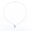 Contemporary Hammered Heart Necklace