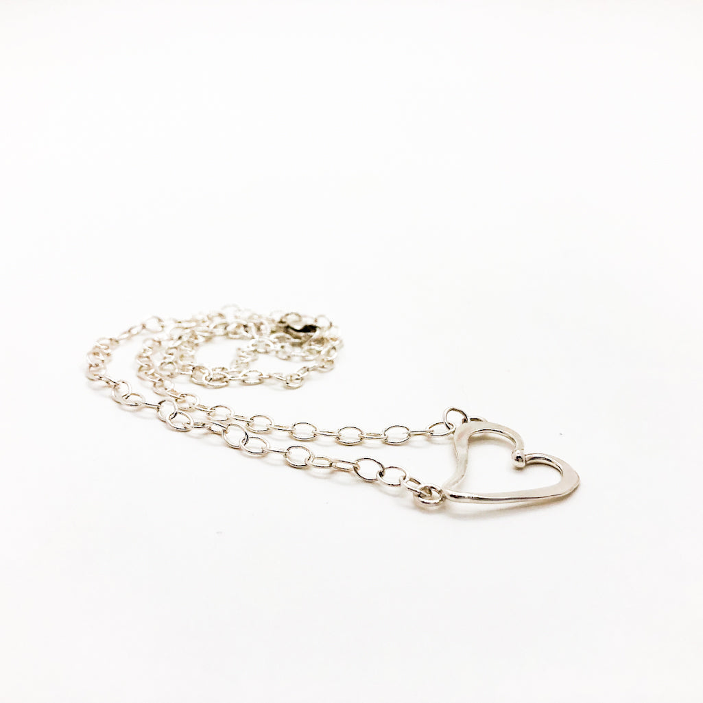 Small Curvy Heart Necklace