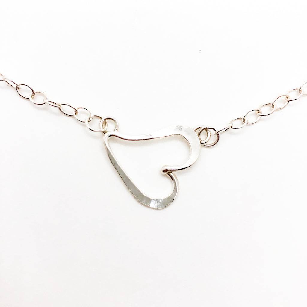 Small Curvy Heart Necklace