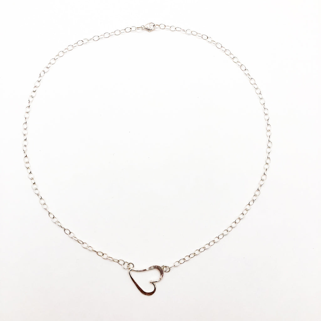 Small Curvy Heart Necklace