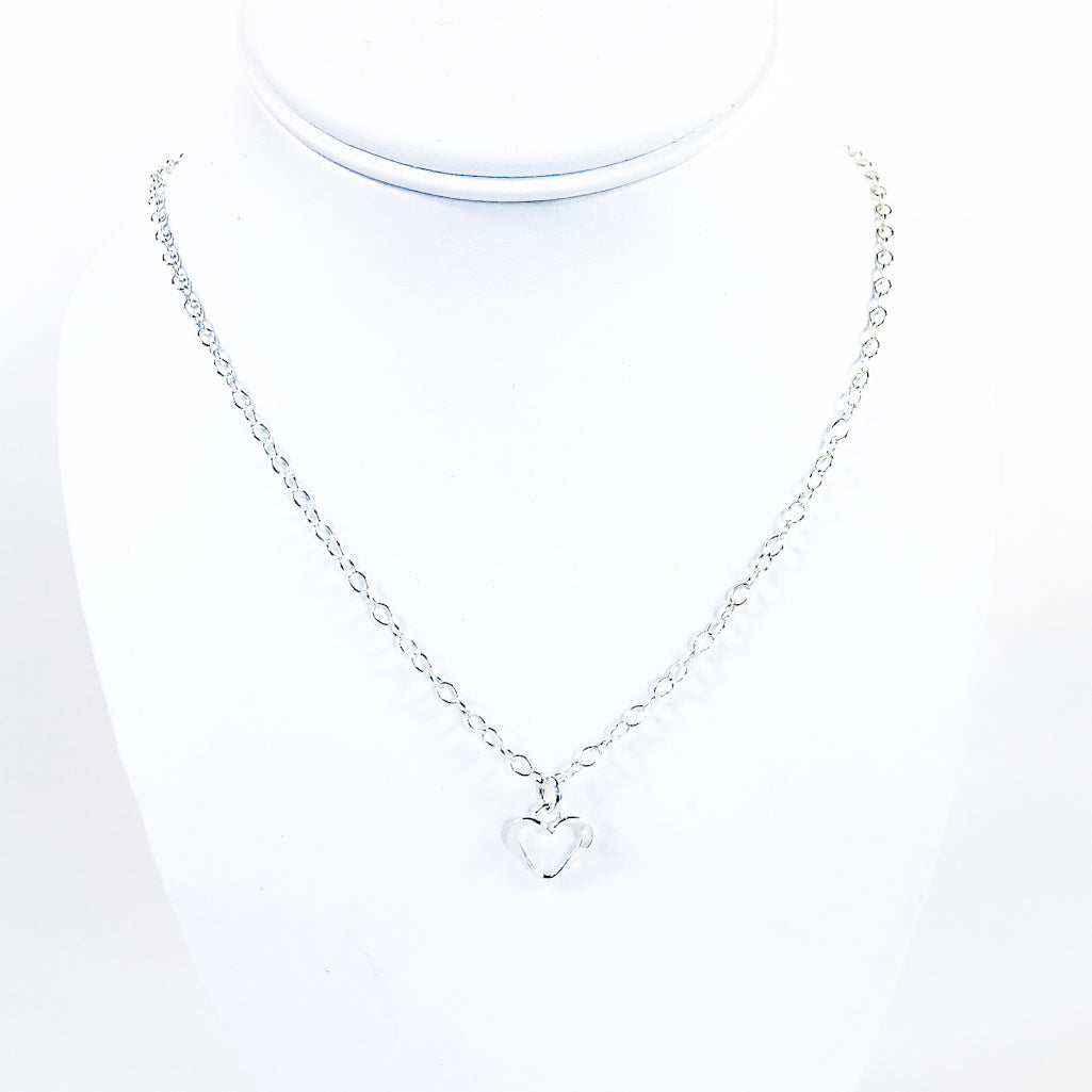 Forged Hammered Heart Necklace