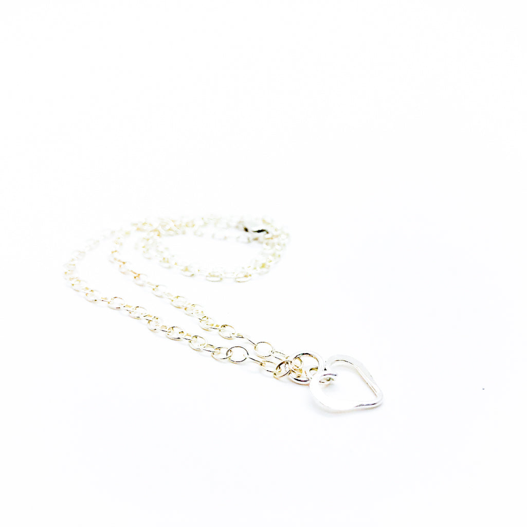 Forged Hammered Heart Necklace