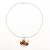 14k Gold Filled Ball Pein Dome Disc Necklace