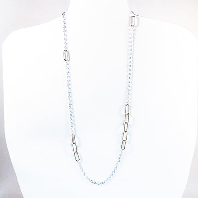 14k Gold Filled Oval Links on Sterling Chain Necklace