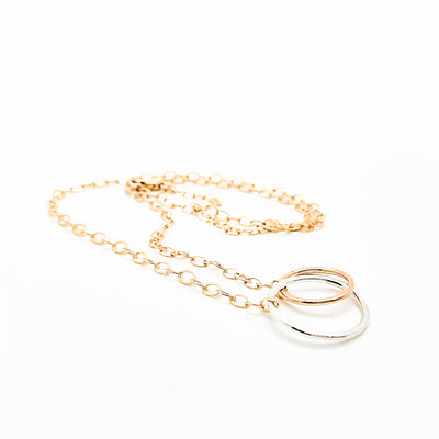 14k Gold Filled & Sterling Maggie Necklace