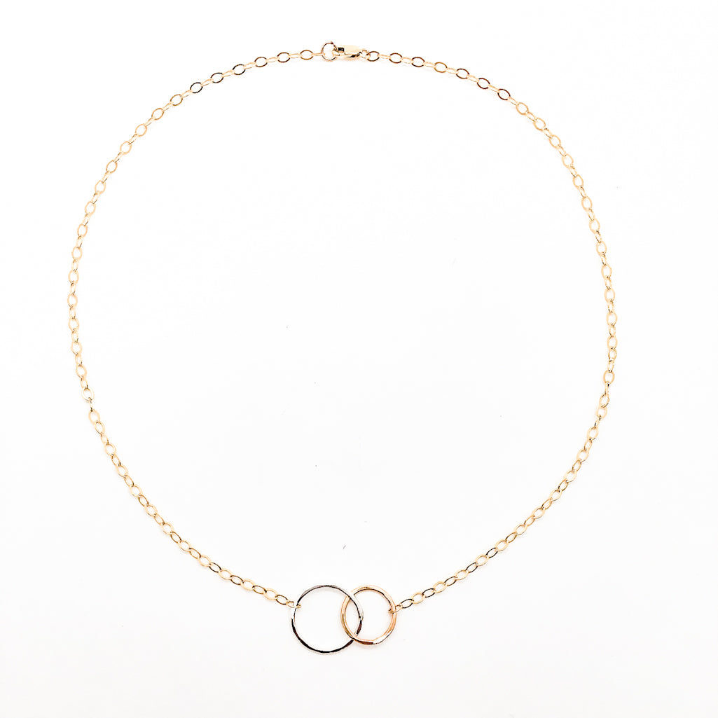 14k Gold Filled & Sterling Maggie Necklace