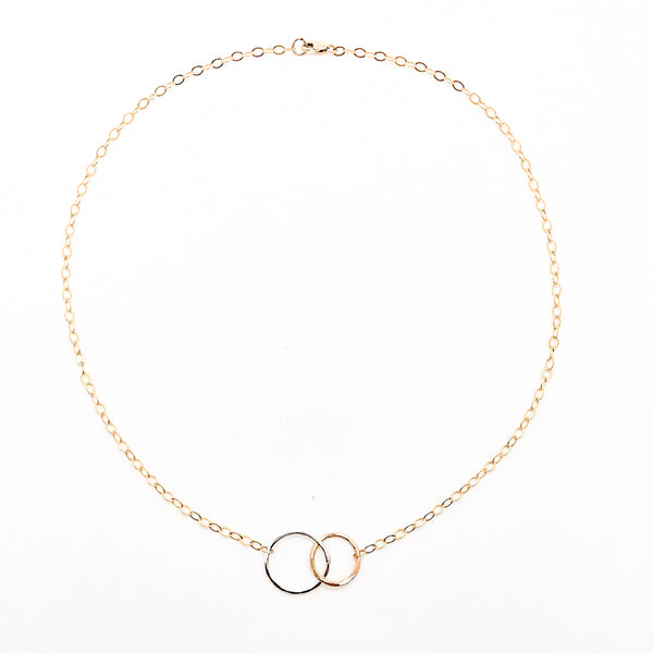 14k Gold Filled & Sterling Maggie Necklace - Raiford Gallery Inc
