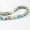 Sterling and Faceted Aquamarine Beads Necklace