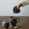 lifestyle view of Charcoal Sugar and Creamer Set by Nona Kelhofer