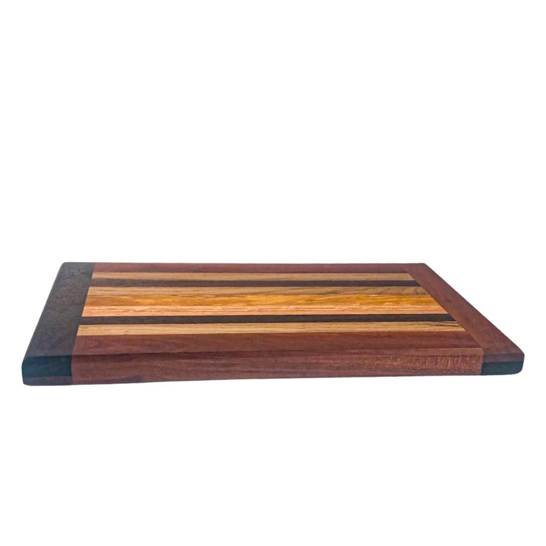 Cutting Board with Oak, Cherry and Walnut