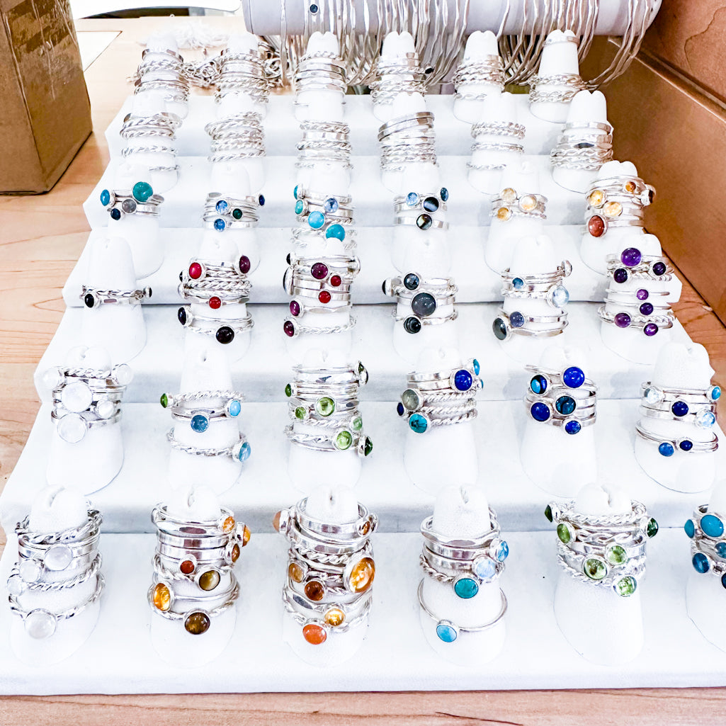 Sundance Stack Rings Gemstone Stack Ring - Raiford Gallery Inc