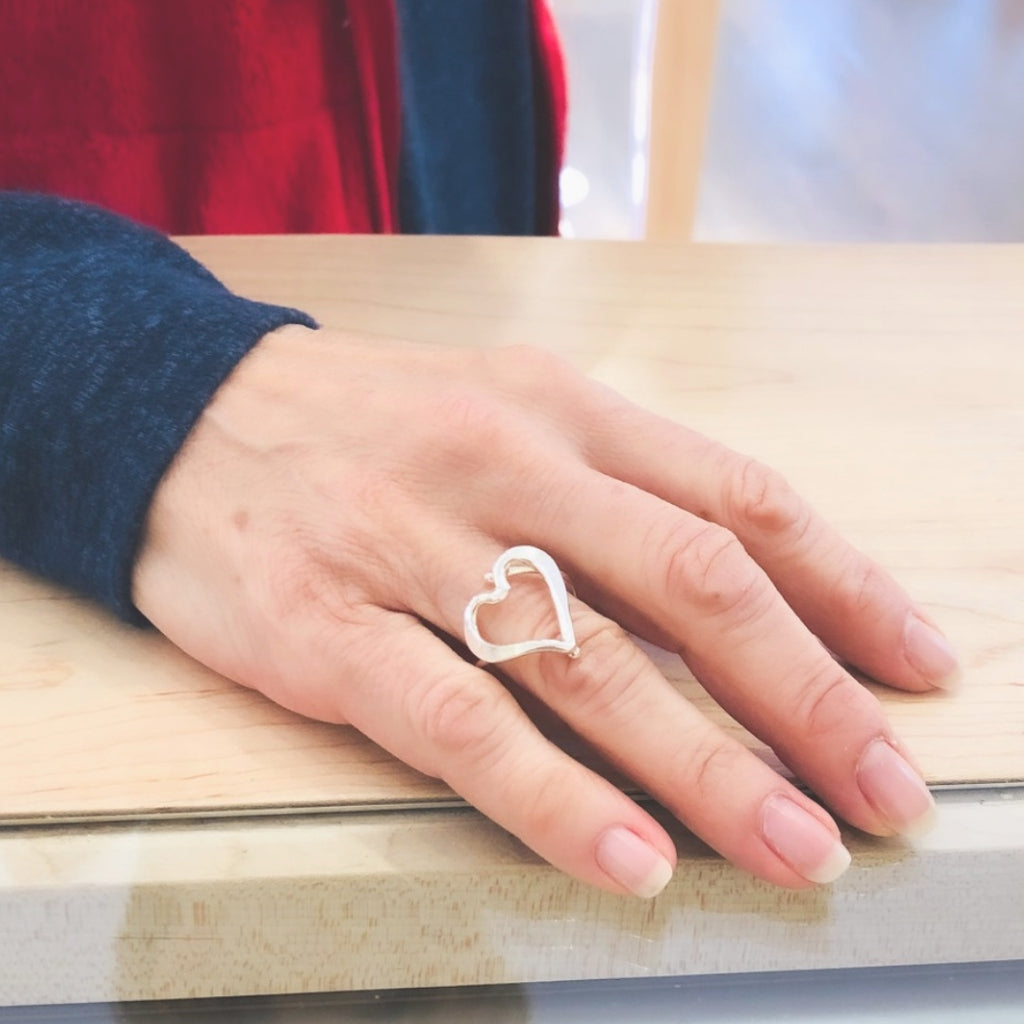 Sterling Heart Ring